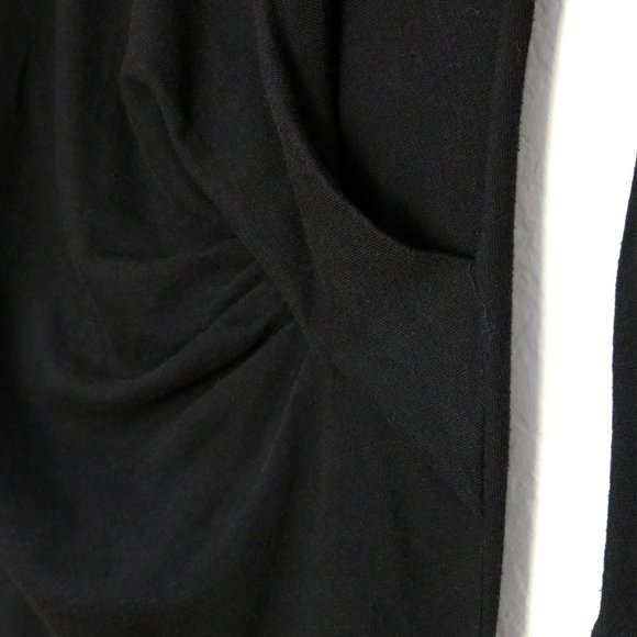 IRO Isabeli Dress Black Size M 100% Cotton Twist Front Light Sweater Knit $245 - Picture 9 of 15